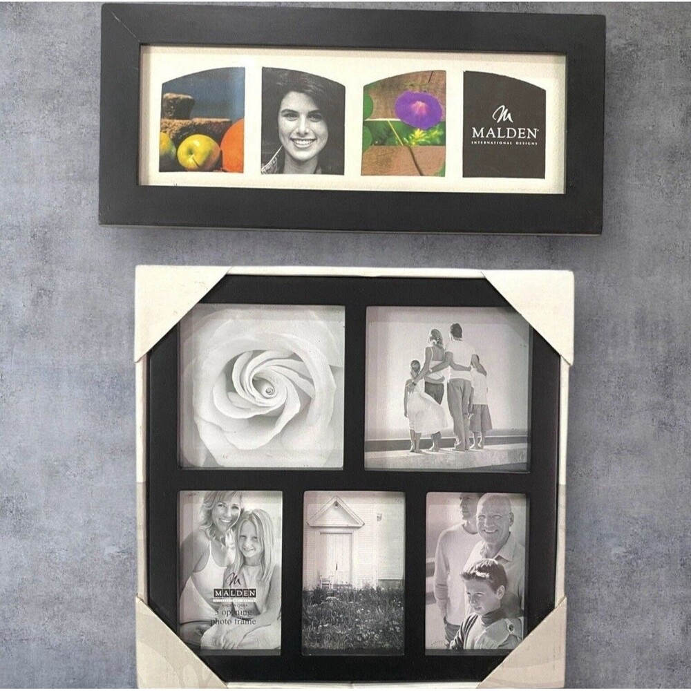 Malden Photo Frames, Black Matte – 2-Pack (1 New, 1 Pre-Loved)